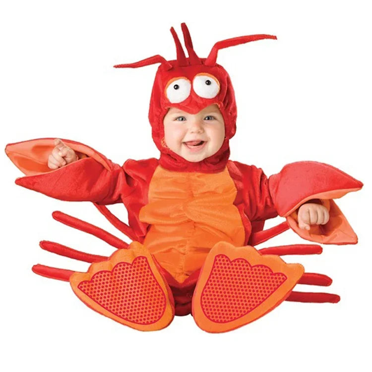 Baby Lobster Character Costume with Headpiece, Tail & Paws