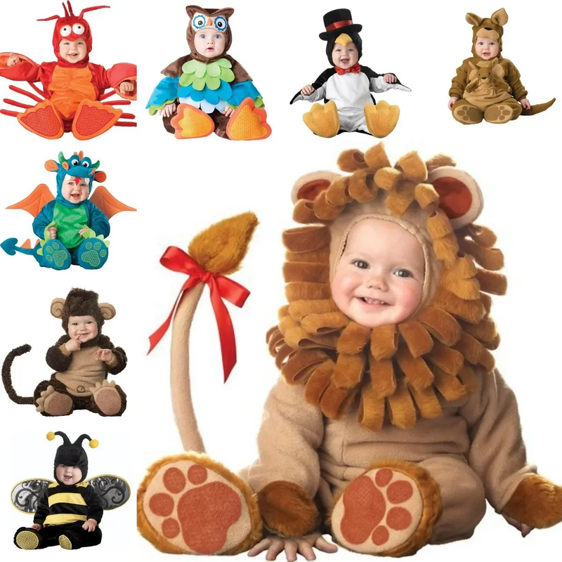 Baby Peacock Character Costume with Headpiece, Tail & Paws