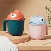 Make Bathtime Fun with Our Cartoon Shark Rinse Cup! 🦈🛁🌟 - The Little Big Store