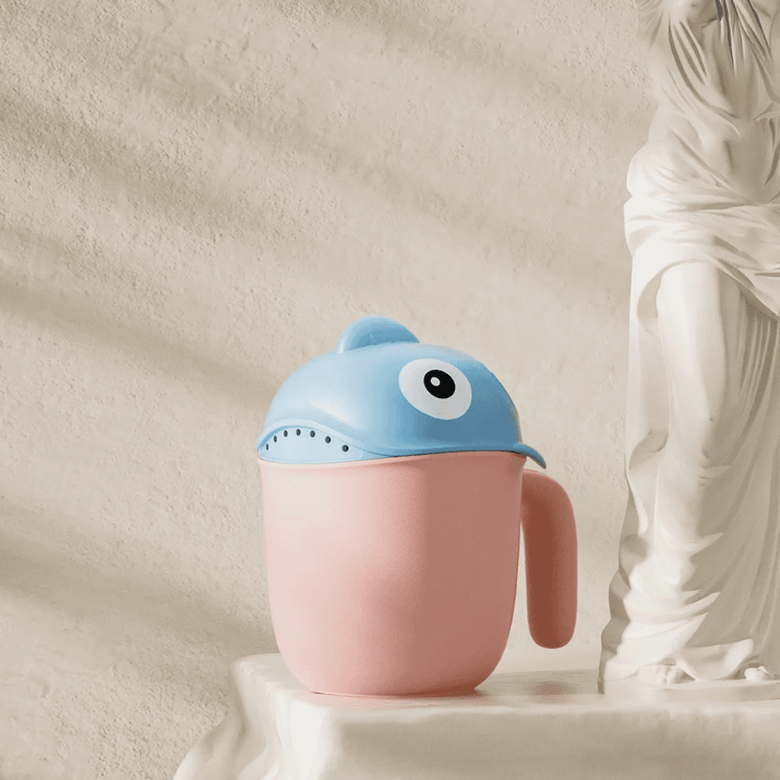 Make Bathtime Fun with Our Cartoon Shark Rinse Cup! 🦈🛁🌟 - The Little Big Store
