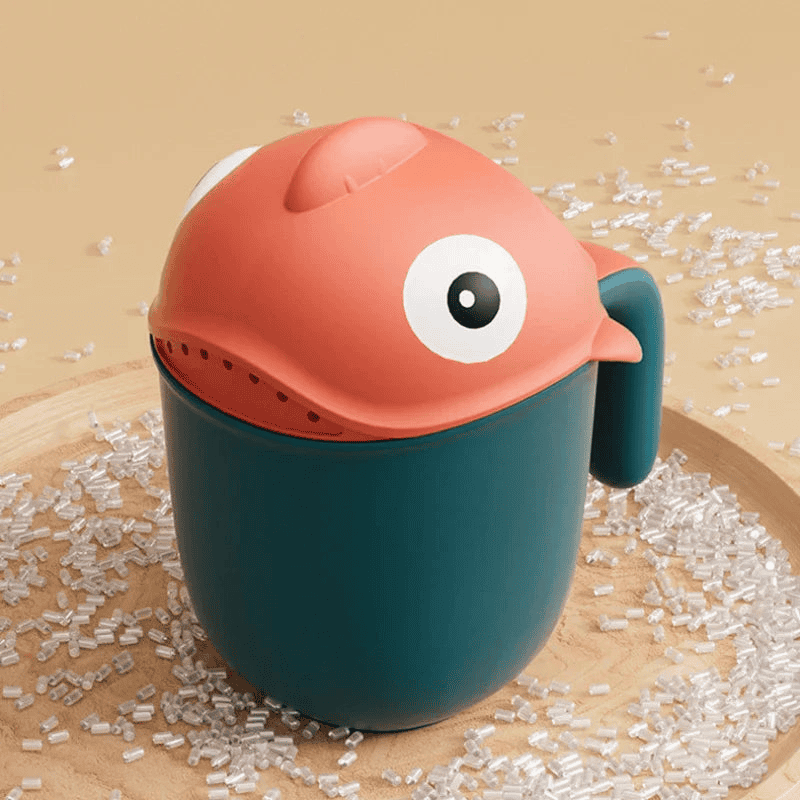 Make Bathtime Fun with Our Cartoon Shark Rinse Cup! 🦈🛁🌟 - The Little Big Store