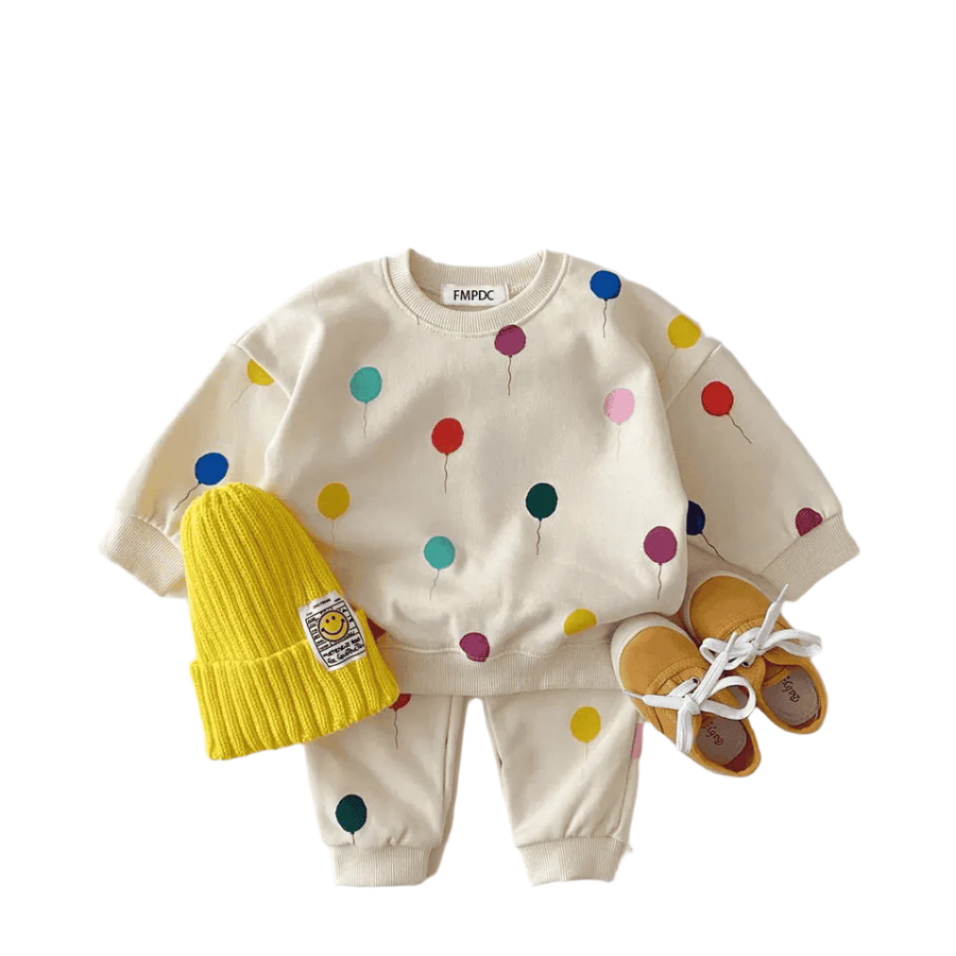 COTTON OUTFIT SET FOR CHILDREN | "Balloons" Multivariant