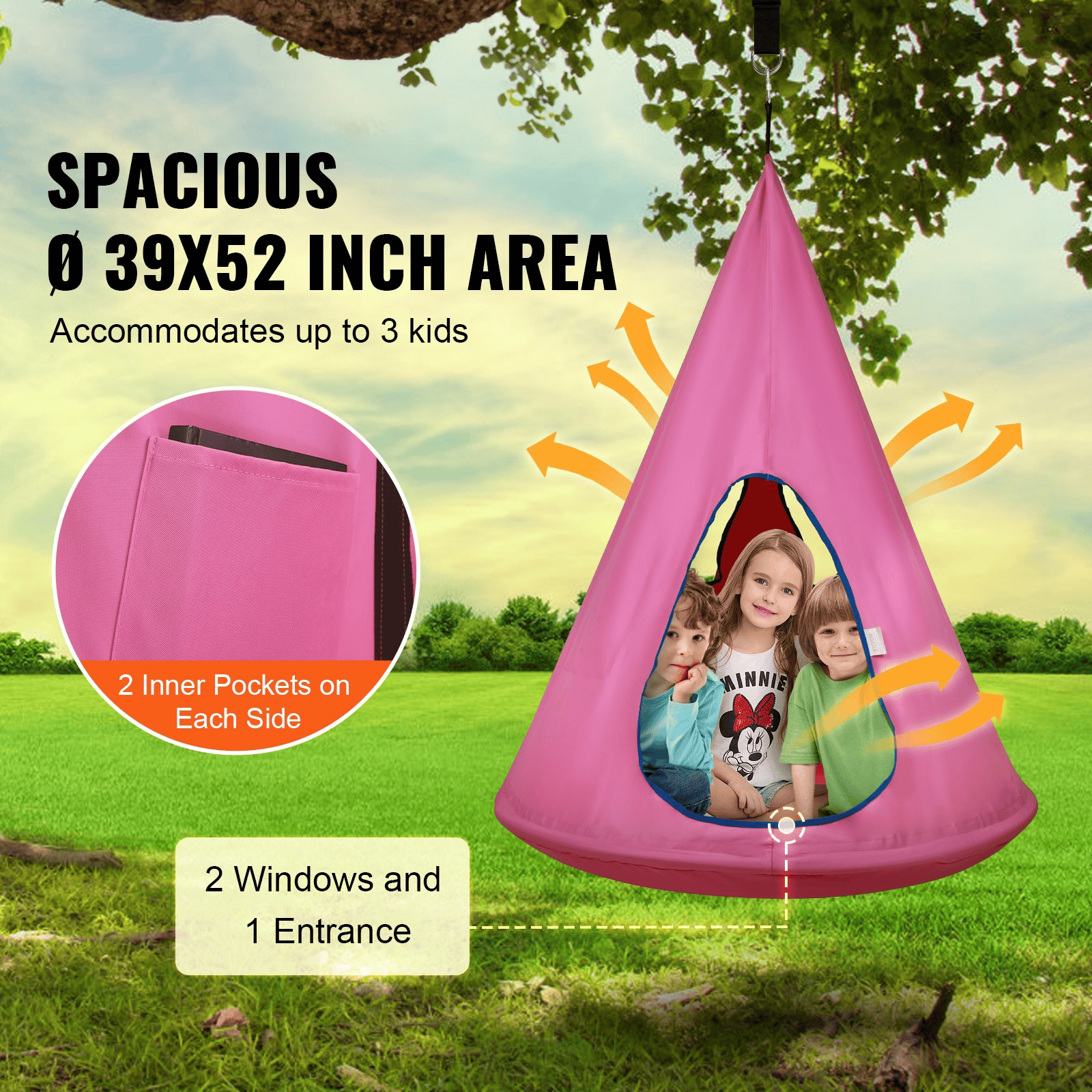 WhimsiSwing™ Kids Sensory Nest Hammock - The Little Big Store