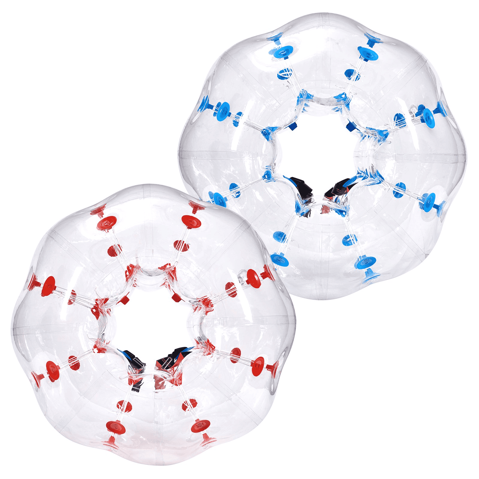 Inflatable Bumper Balls 2-Pack, 4FT/1.2M Body Sumo Zorb Balls for Teen, 0.8mm Thick PVC Human Hamster Bubble Balls for Outdoor Team Gaming Play, Bumper Bopper Toys for Garden, Yard, Park