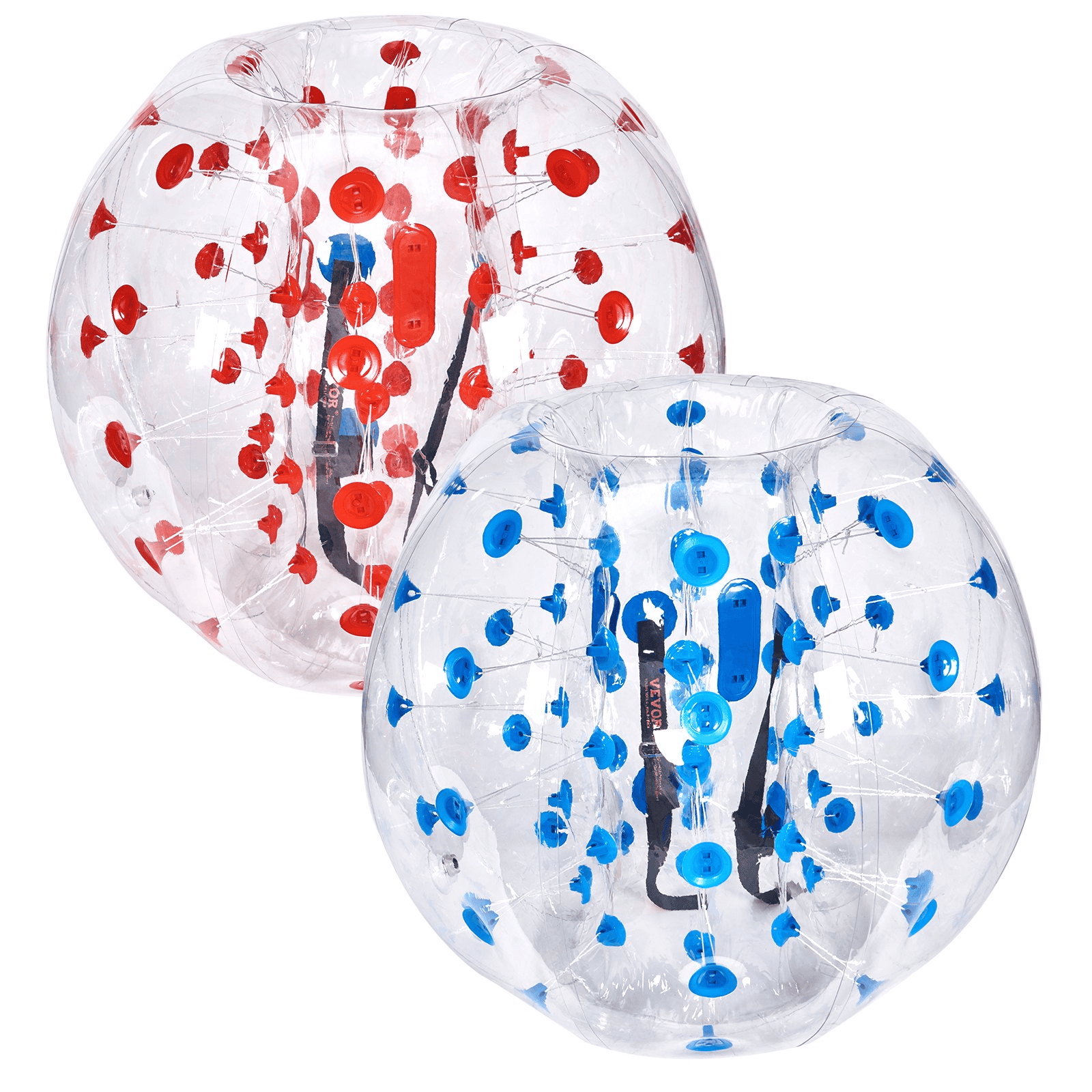Inflatable Bumper Balls 2-Pack, 4FT/1.2M Body Sumo Zorb Balls for Teen, 0.8mm Thick PVC Human Hamster Bubble Balls for Outdoor Team Gaming Play, Bumper Bopper Toys for Garden, Yard, Park