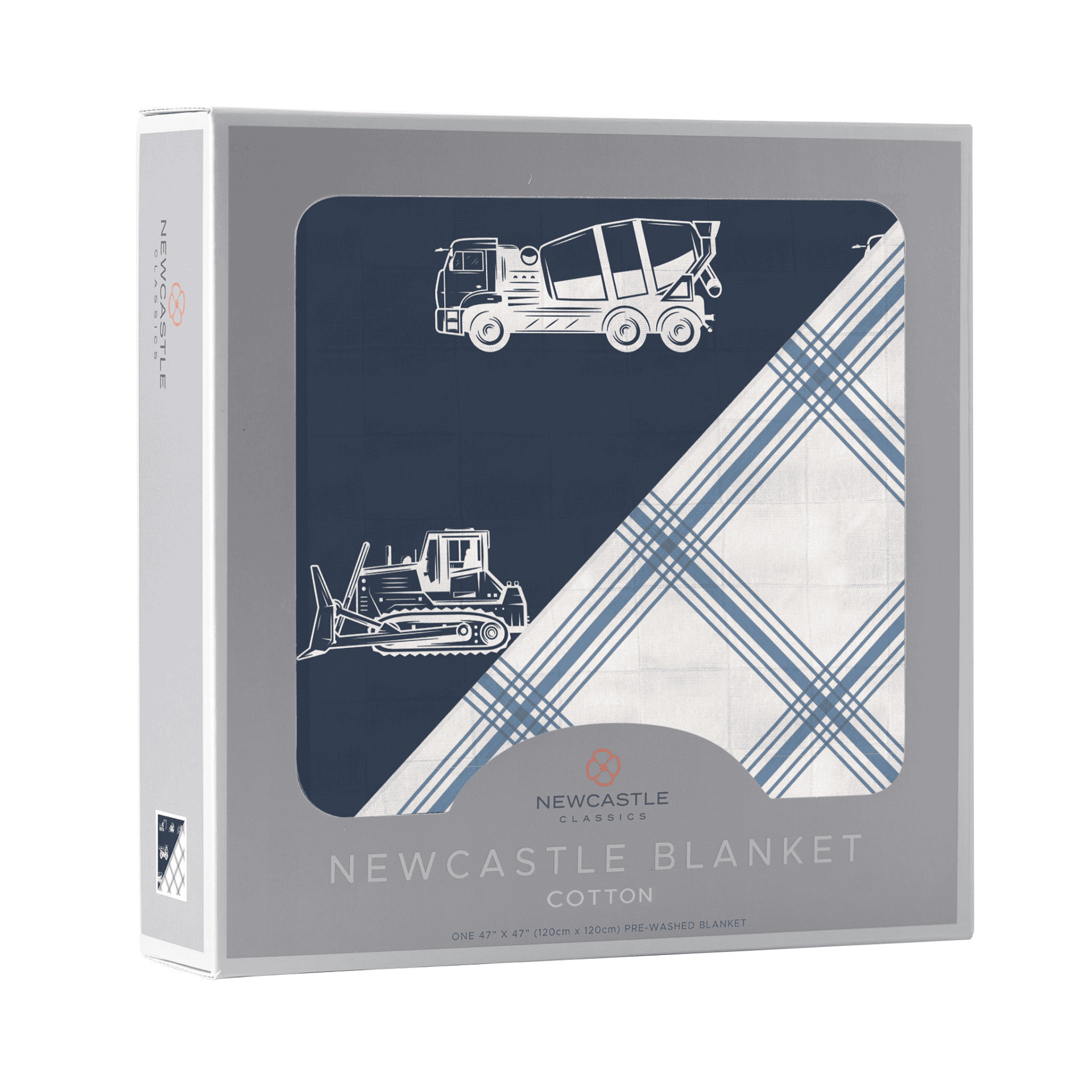 Things That Go and Buffalo Check Plaid Newcastle Blanket - The Little Big Store