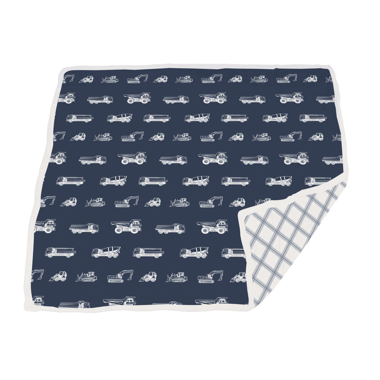 Things That Go and Buffalo Check Plaid Newcastle Blanket - The Little Big Store