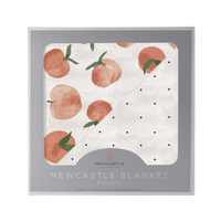 Carnelian Peaches and Black and White Polka Dot Newcastle Blanket - The Little Big Store