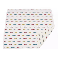 Vintage Muscle Cars and Motorcycles Bamboo Muslin Newcastle Blanket - The Little Big Store