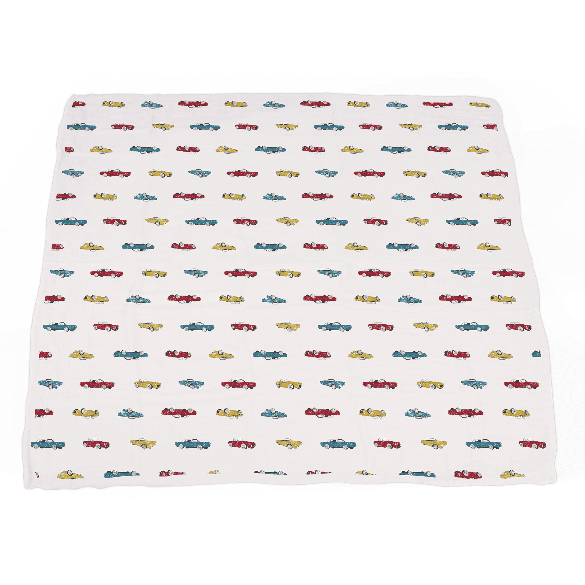 Vintage Muscle Cars and Motorcycles Bamboo Muslin Newcastle Blanket - The Little Big Store