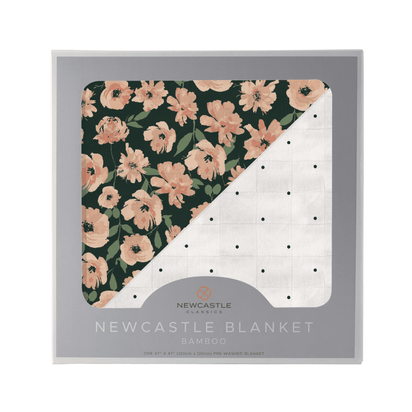 Canyon Sunset Flowers and White Polka Dot Newcastle Blanket - The Little Big Store