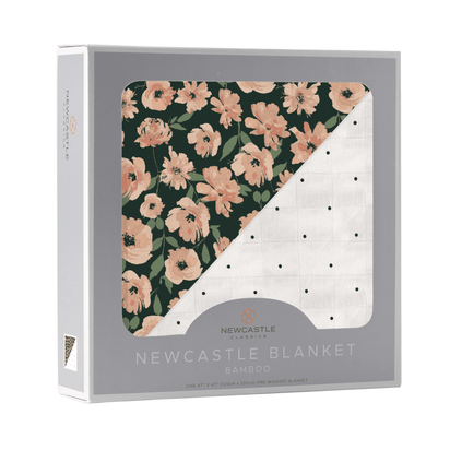 Canyon Sunset Flowers and White Polka Dot Newcastle Blanket - The Little Big Store