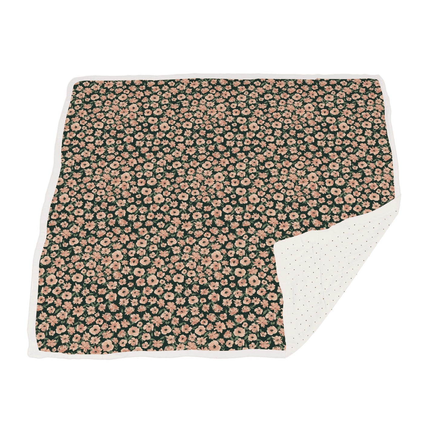 Canyon Sunset Flowers and White Polka Dot Newcastle Blanket - The Little Big Store