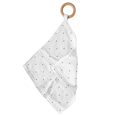 Black and White Polka Dot Newcastle Teether - The Little Big Store
