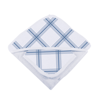 Blue Buffalo Check Plaid Hooded Towel and Washcloth Set - The Little Big Store