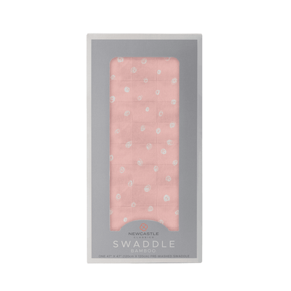 Pink Pearl Polka Dot Bamboo Swaddle - The Little Big Store