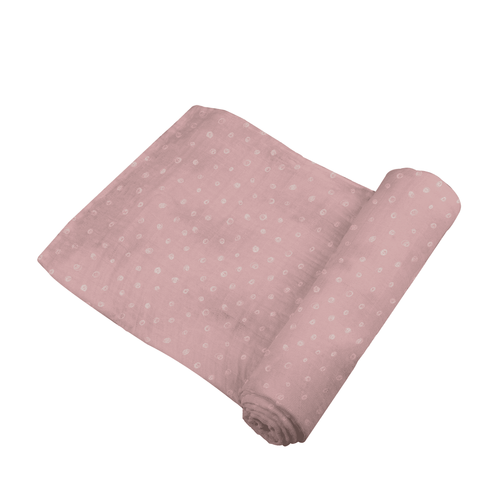 Pink Pearl Polka Dot Bamboo Swaddle - The Little Big Store