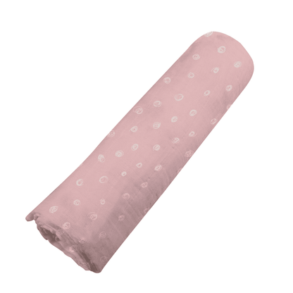 Pink Pearl Polka Dot Bamboo Swaddle - The Little Big Store