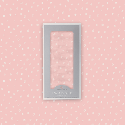 Pink Pearl Polka Dot Bamboo Swaddle - The Little Big Store