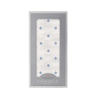 Periwinkle Diamond Polka Dot Swaddle - The Little Big Store