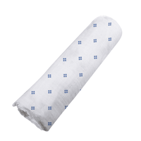 Periwinkle Diamond Polka Dot Swaddle - The Little Big Store