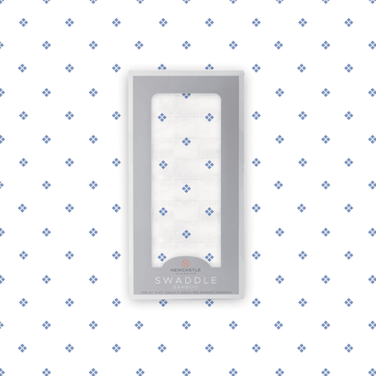 Periwinkle Diamond Polka Dot Swaddle - The Little Big Store