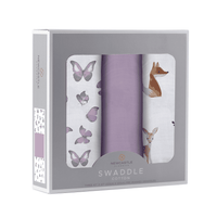Mountain Meadow Swaddle 3 Pack; Sierra Fox & Butterfly - The Little Big Store