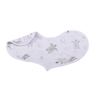 Under The Sea Bamboo Heart Bib 2PK - The Little Big Store