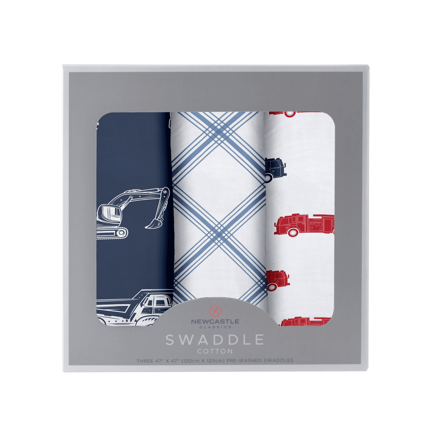 Things That Go Swaddle 3 Pack - The Little Big Store