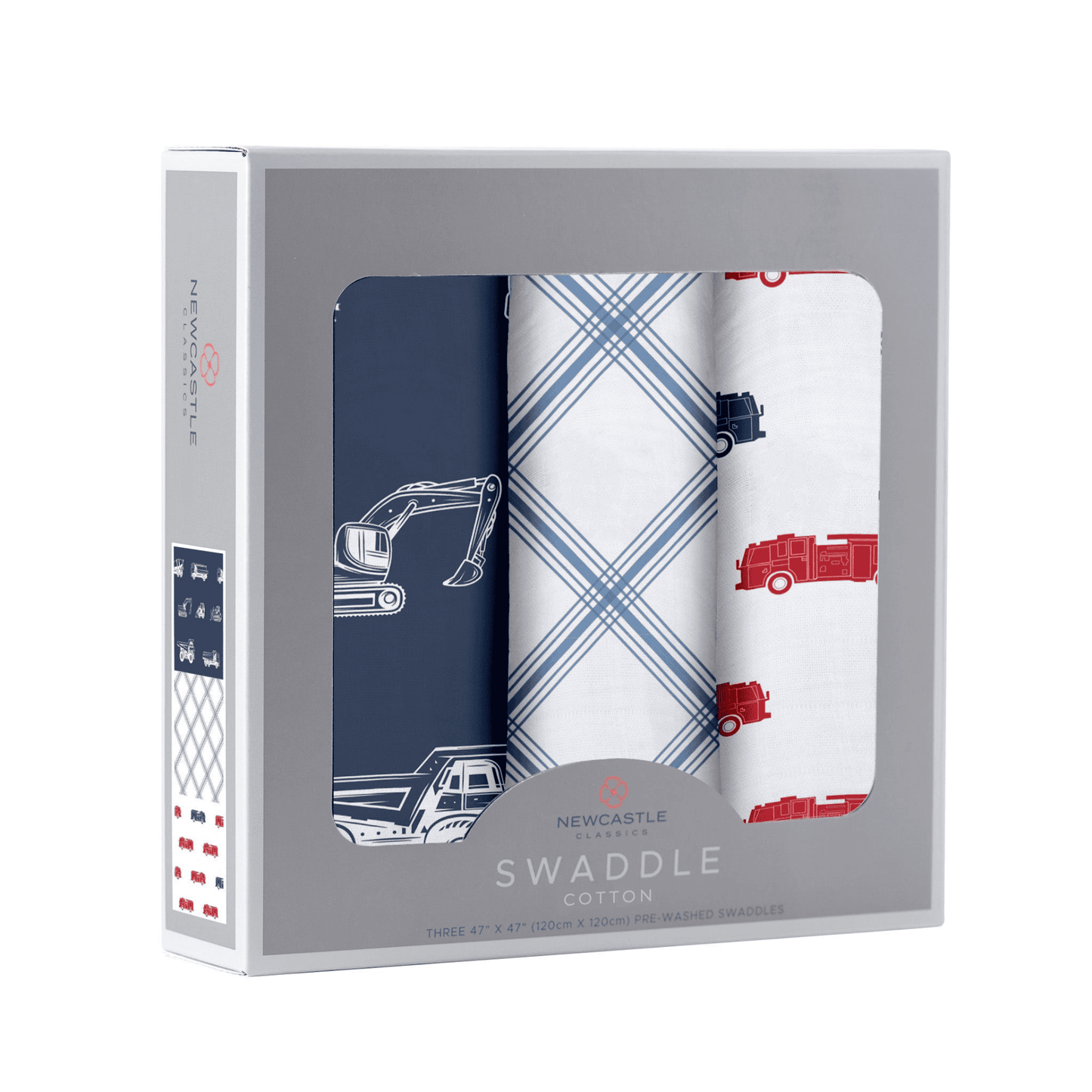 Things That Go Swaddle 3 Pack - The Little Big Store