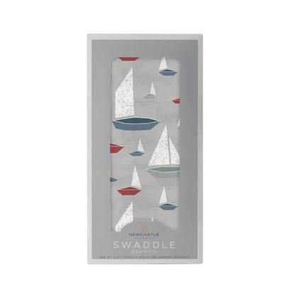 Marina Sailboats Bamboo Swaddle - The Little Big Store
