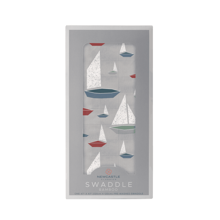 Marina Sailboats Bamboo Swaddle - The Little Big Store