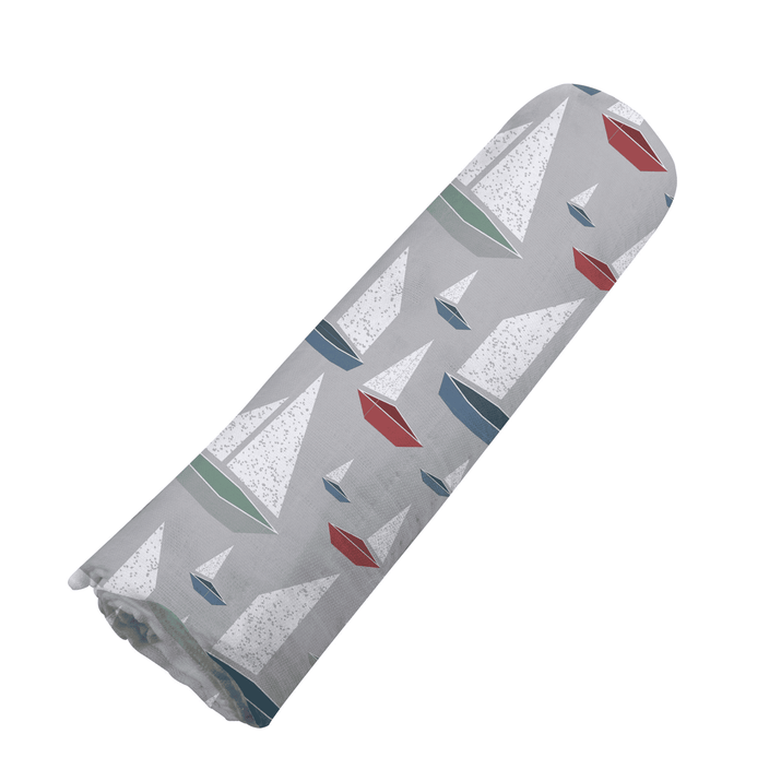 Marina Sailboats Bamboo Swaddle - The Little Big Store