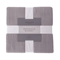Newcastle Grey Oversized Queen Bamboo Bed Blanket - The Little Big Store