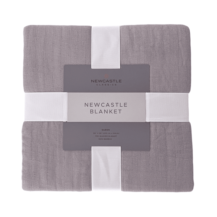 Newcastle Grey Oversized Queen Bamboo Bed Blanket - The Little Big Store