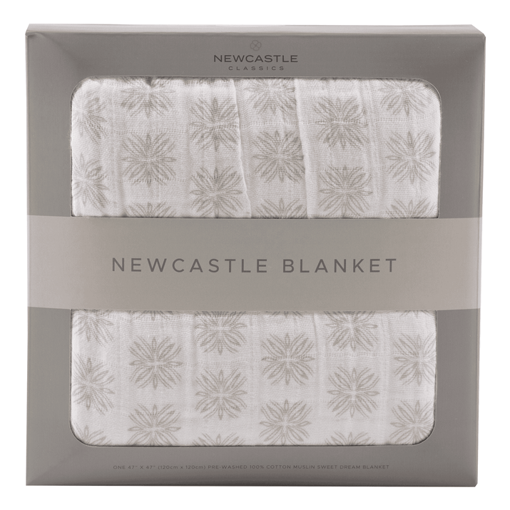 Flower Child Cotton Muslin Newcastle Blanket - The Little Big Store