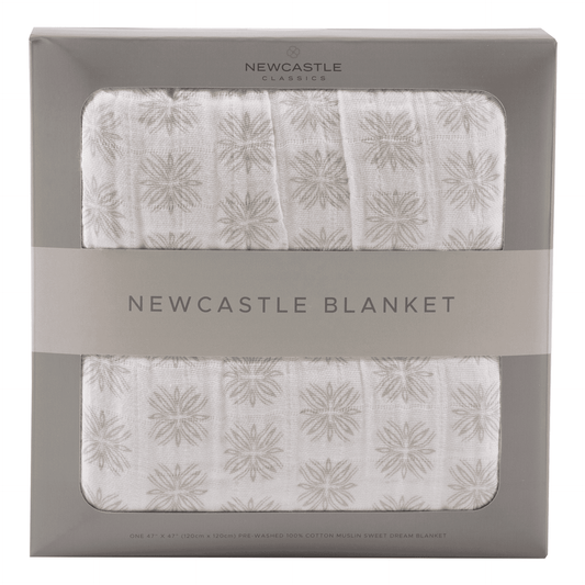 Flower Child Cotton Muslin Newcastle Blanket - The Little Big Store