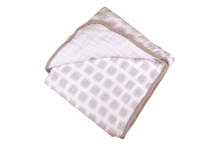Flower Child Cotton Muslin Newcastle Blanket - The Little Big Store