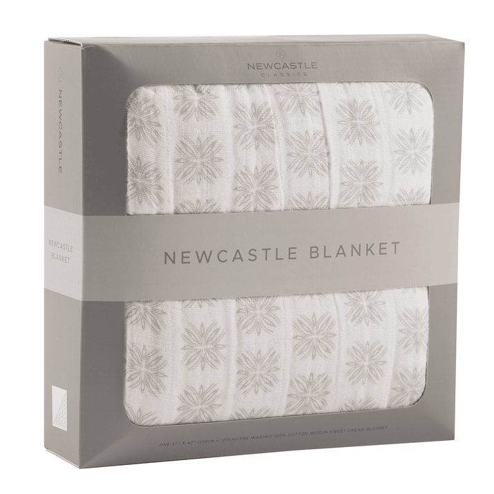 Flower Child Cotton Muslin Newcastle Blanket - The Little Big Store