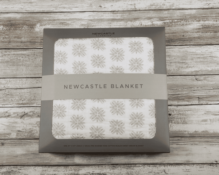 Flower Child Cotton Muslin Newcastle Blanket - The Little Big Store