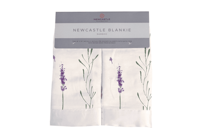 Lavender Stems Bamboo Muslin Security Baby Blankie - The Little Big Store