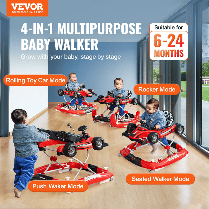 VEVOR TotJourney™ 4-in-1 Baby Walker - The Little Big Store