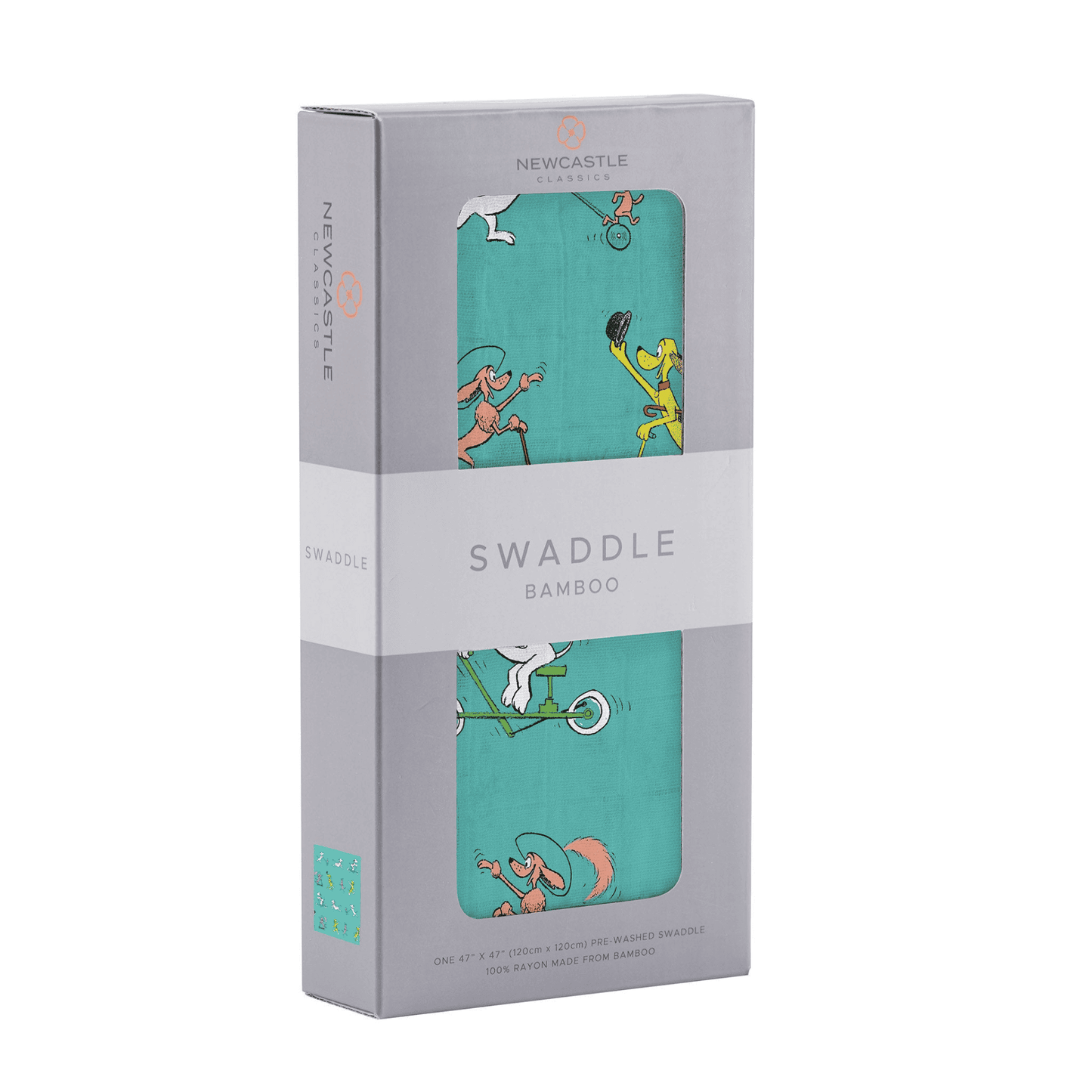 Go, Dog. Go! Bamboo Muslin Swaddle - The Little Big Store