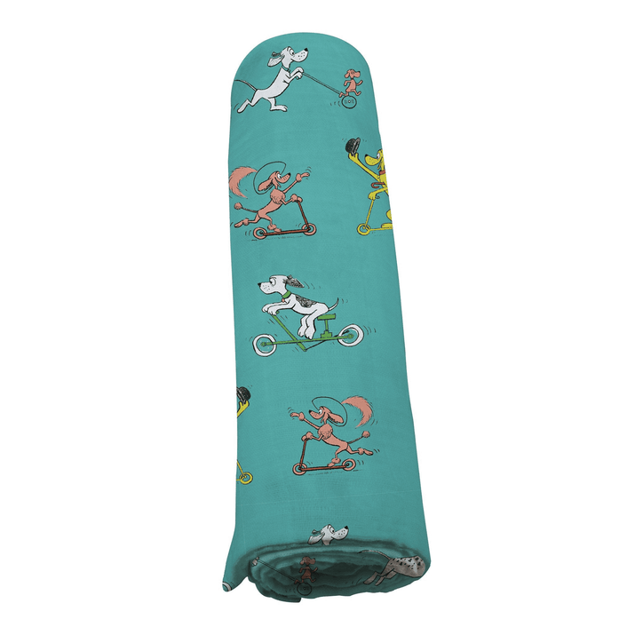 Go, Dog. Go! Bamboo Muslin Swaddle - The Little Big Store