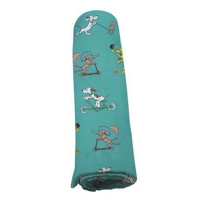 Go, Dog. Go! Bamboo Muslin Swaddle - The Little Big Store