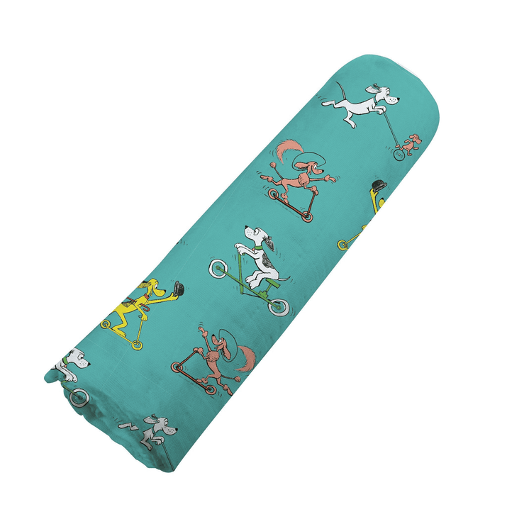Go, Dog. Go! Bamboo Muslin Swaddle - The Little Big Store