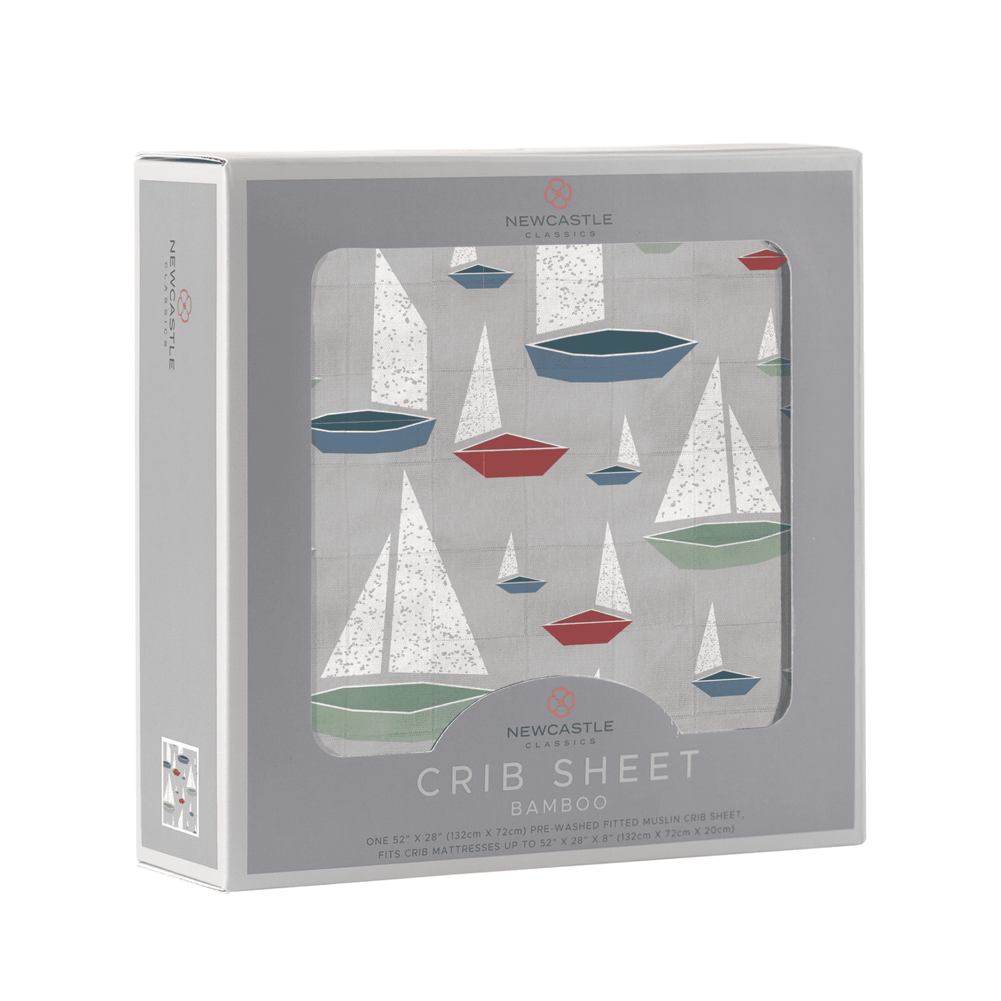 Marina Sailboats Bamboo Muslin Crib Sheet - The Little Big Store
