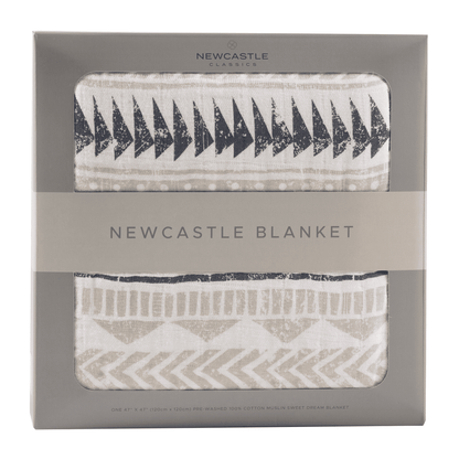 Pyramid Cotton Muslin Newcastle Blanket - The Little Big Store