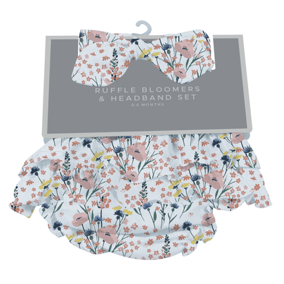 Wildflowers Ruffle Bloomers and Headband Set - The Little Big Store