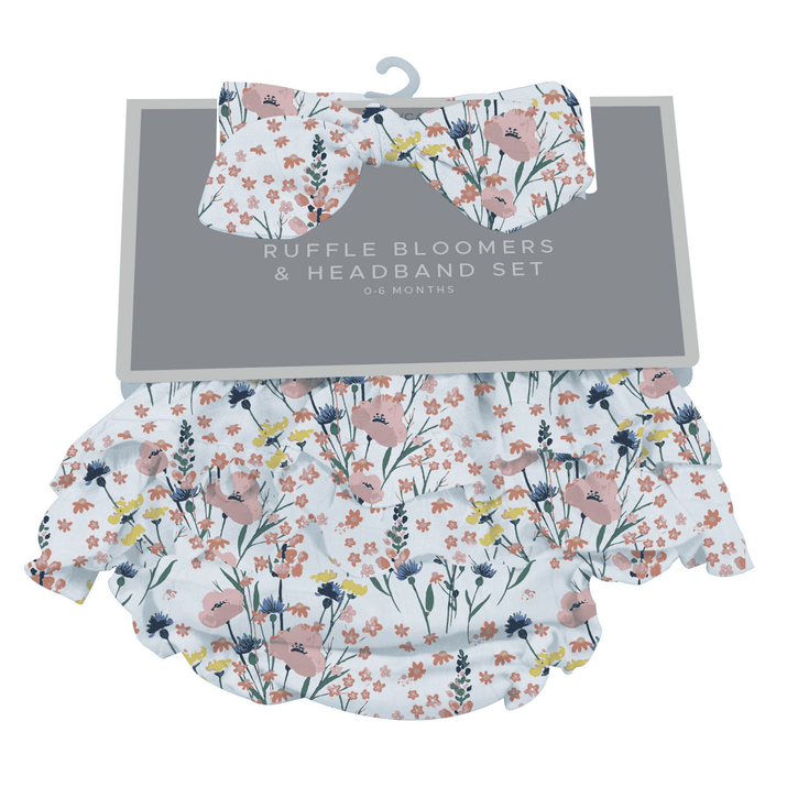 Wildflowers Ruffle Bloomers and Headband Set - The Little Big Store